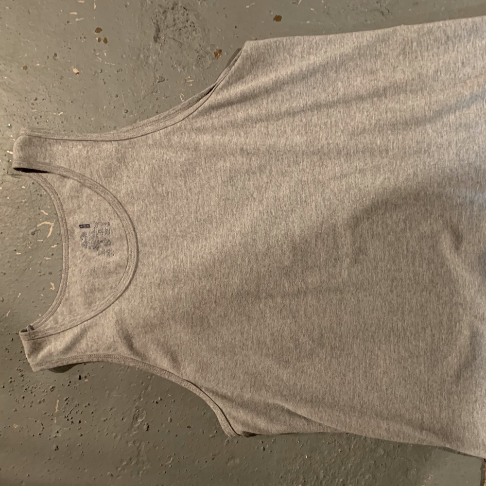 Gray Cotton Tank Top Wife Beater Underwear. Great for gym, work, running. - Picture 5 of 9